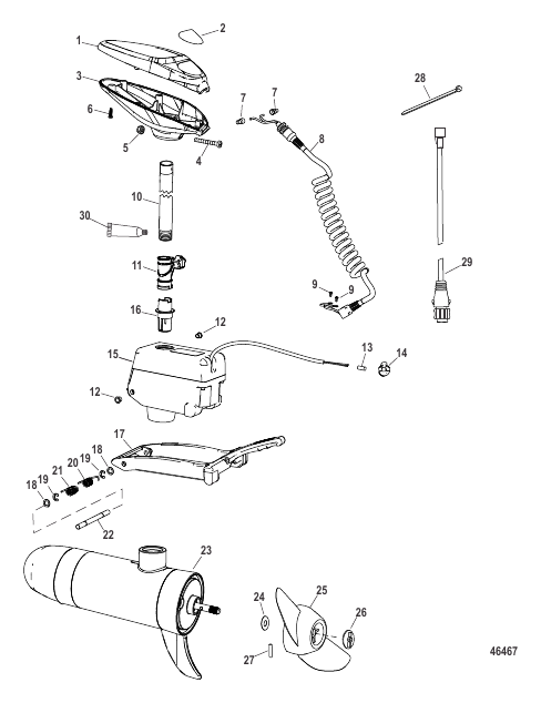 Complete Trolling Motor (Sonar Fresh Water)(Design II )