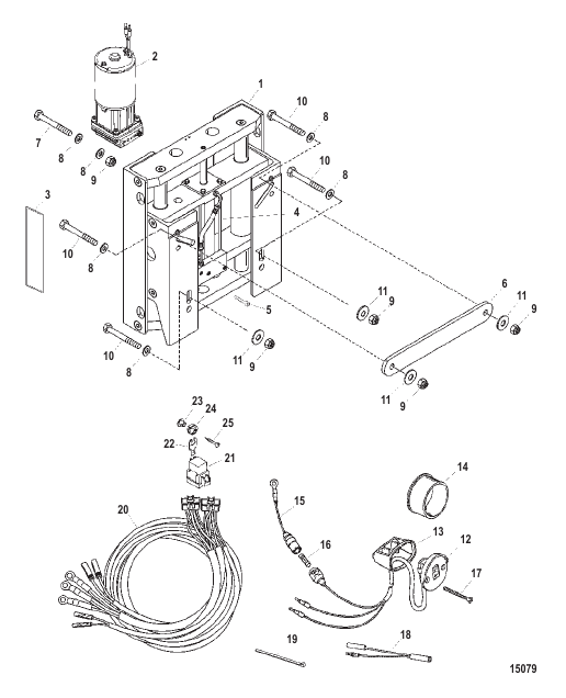 Jack Plate Kit, Hydraulic (891756A01 thru A15)