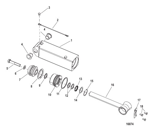 Cylinder Assembly, Hydraulic (845760T09)