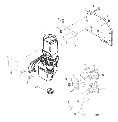 Pump/Motor, Plastic Resevoir (849670A05)