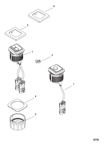 Trim Pad-Flush Mount Single / Dual