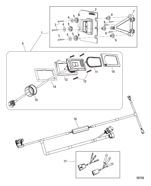 Active Trim Kit Single Engine-150 EFI Fourstroke/Optimax