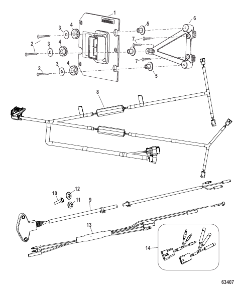 Active Trim Kit_W/O Key Pad Dual Engine-F75/F90/F115 EFI