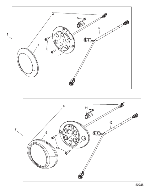 Moving Prop Alert Light and Y Harness Round / Oval