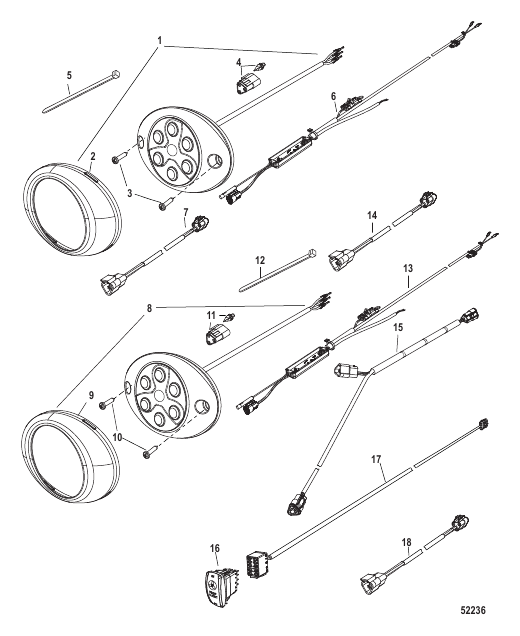 Moving Prop Alert Light System-Oval One / Two Lights