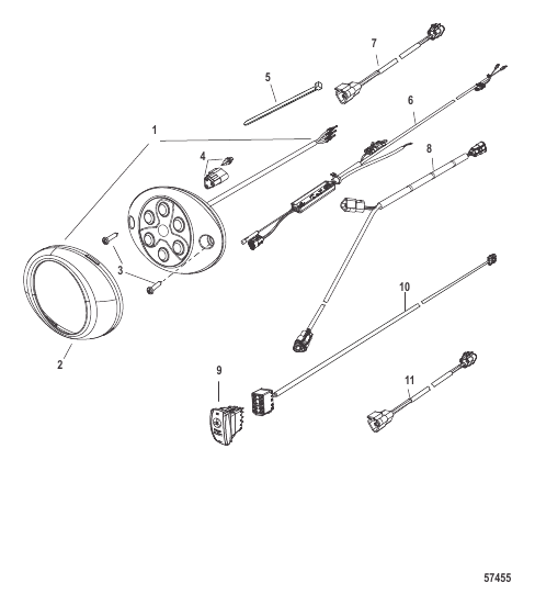 Moving Prop Alert Light System-Oval Two Lights