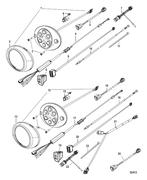 Moving Prop Alert System-Oval One/Two Lights - Non Merc