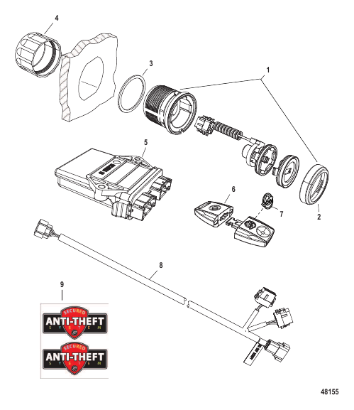 Theft Deterrent System Standard (8M0057383)