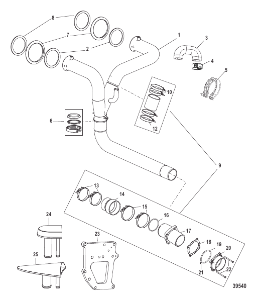 X-Haust Tailpipe Kit Dual Port Outlet