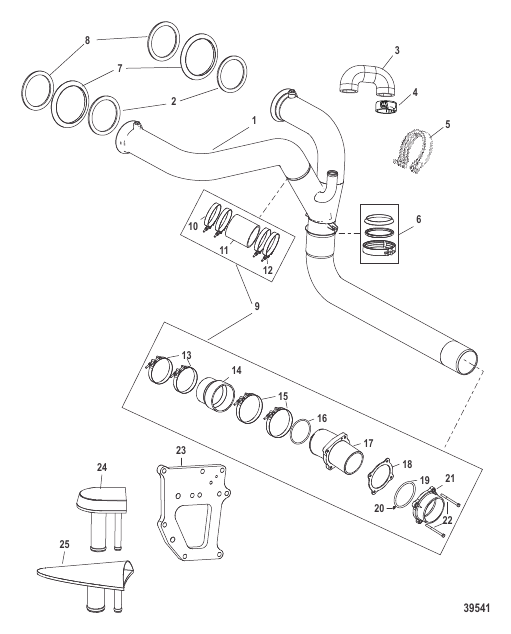 X-Haust Tailpipe Kit Dual Starboard Outlet