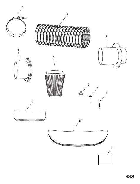 Snorkel Kit 350 Verado