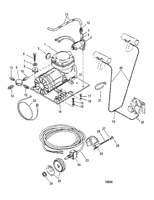 Pneumatic Air Pump Assembly