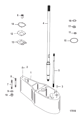 Extension Kit-2.5 Inch Driveshaft Housing (816696A6 / A7)