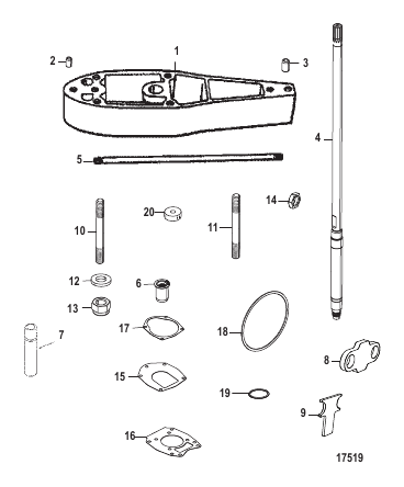 Extension Kit-2.5 Inch Driveshaft Housing (816696A8 - A11)