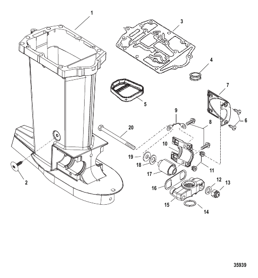 Driveshaft Housing Kit 75-115 Non OptiMax(898289A49)