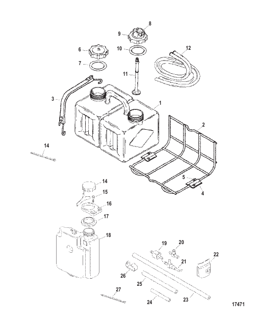 Tank Kit-Remote Oil (1255-8627A9)