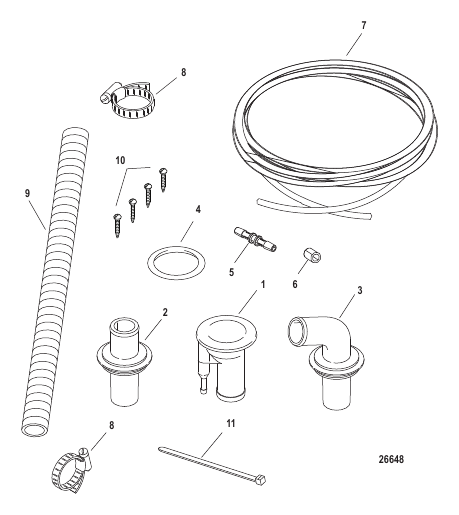 Deck Oil Fill Kit (15969A09 / 10/ 11/ 13)