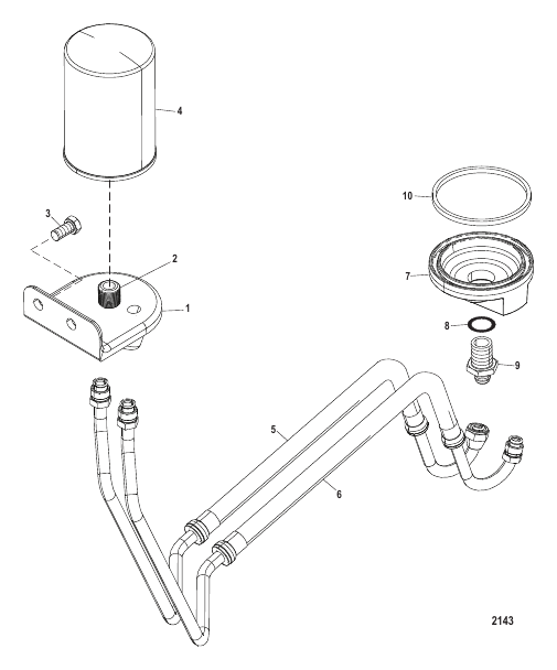 Remote Oil Filter Kit (864990A 1)