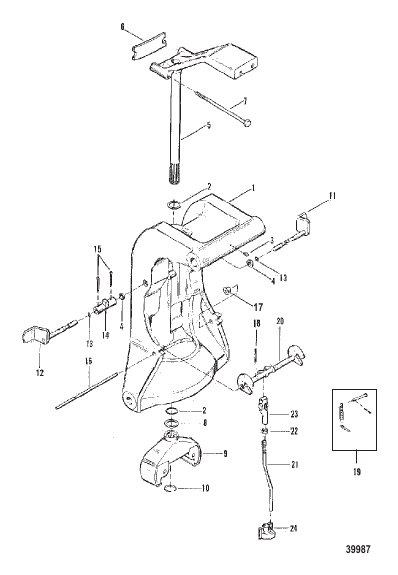 SWIVEL BRACKET AND REVERSE LOCK