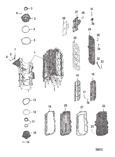 END CAPS, MANIFOLD AND EXHAUST COVER