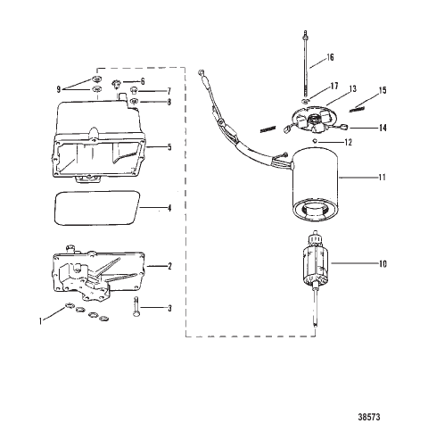 HYDRAULIC PUMP ASSEMBLY (METAL RESERVOIR)