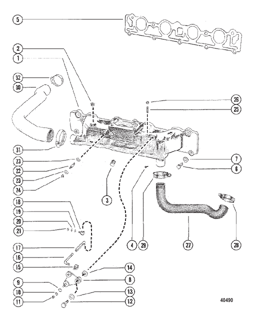 Intake Manifold and Linkage