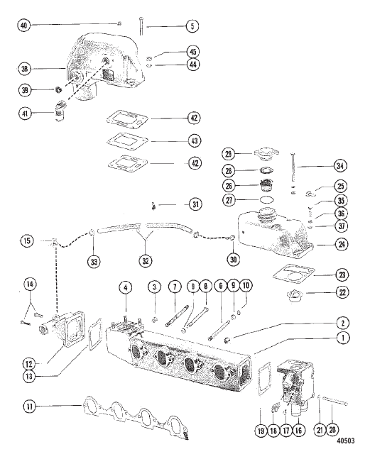 Exhaust Manifold and Elbow (MCM)