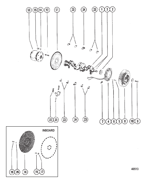 Crankshaft, Flywheel & Alternator