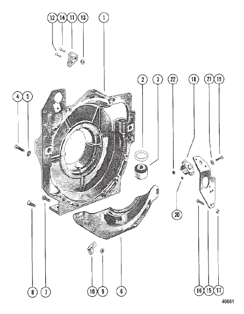 Flywheel Housing Assembly (MCM)