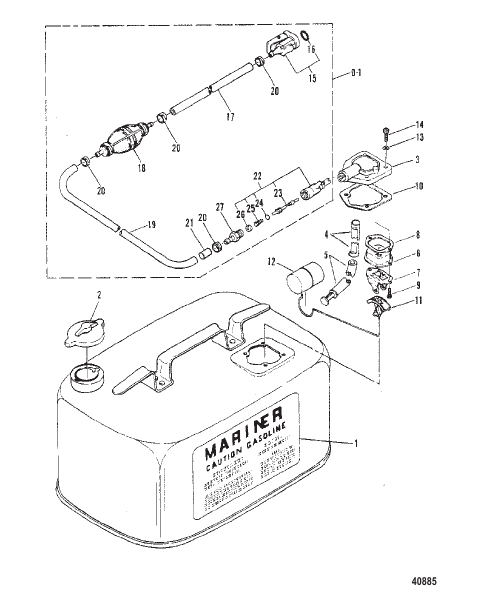 FUEL TANK M-020319/ML-315434/E-253080/EL-554805 and Below