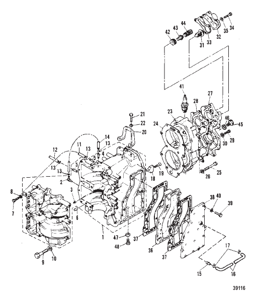 CRANKCASE AND CYLINDER HEAD