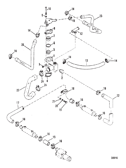 THERMOSTAT HOUSING (STANDARD COOLING) OLD DESIGN