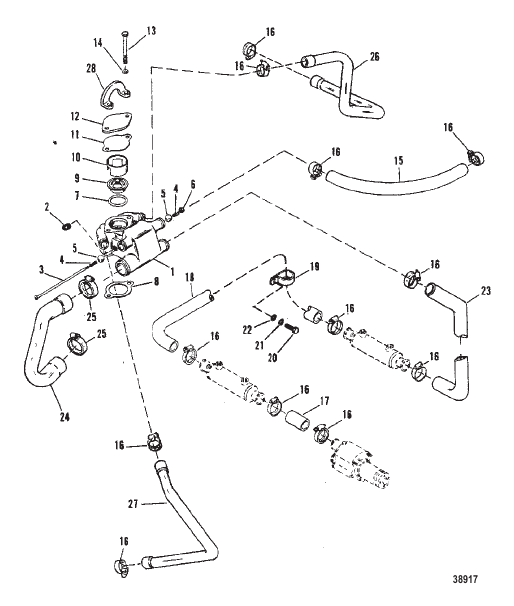 THERMOSTAT HOUSING (STANDARD COOLING) NEW DESIGN