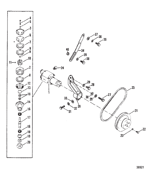 SEA WATER PUMP ASSEMBLY (OLD DESIGN)