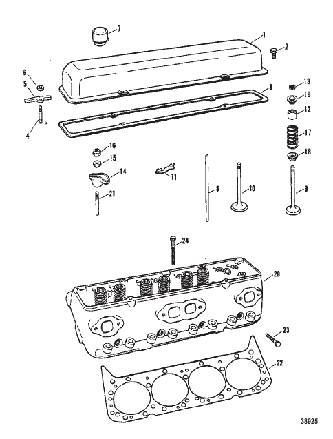 CYLINDER HEAD AND ROCKER COVER