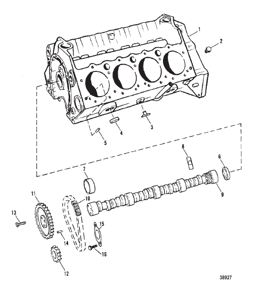 CYLINDER BLOCK AND CAMSHAFT