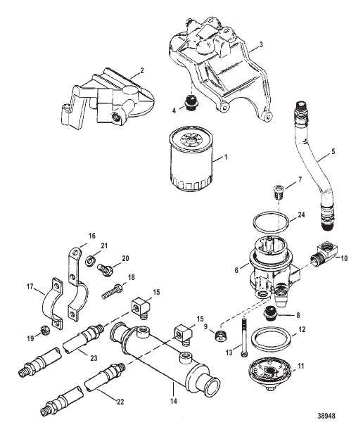 OIL FILTER AND ADAPTER