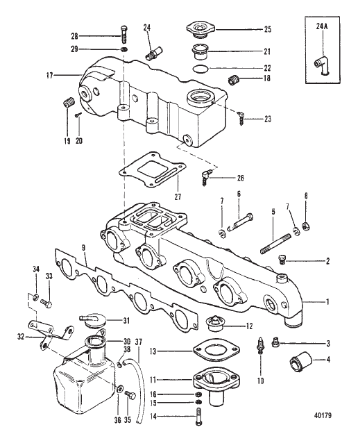 EXHAUST MANIFOLD AND EXHAUST ELBOW