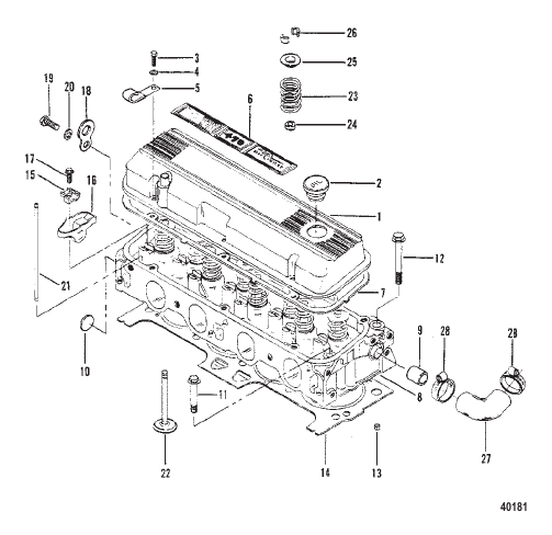 CYLINDER HEAD AND ROCKER COVER