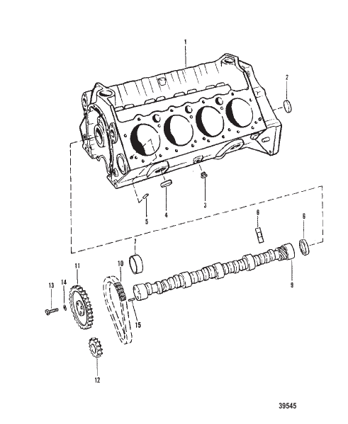 CYLINDER BLOCK AND CAMSHAFT