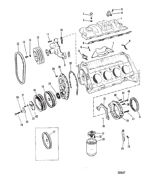 INTAKE MANIFOLD AND FRONT COVER