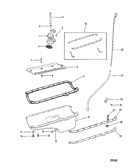 OIL PAN AND OIL PUMP