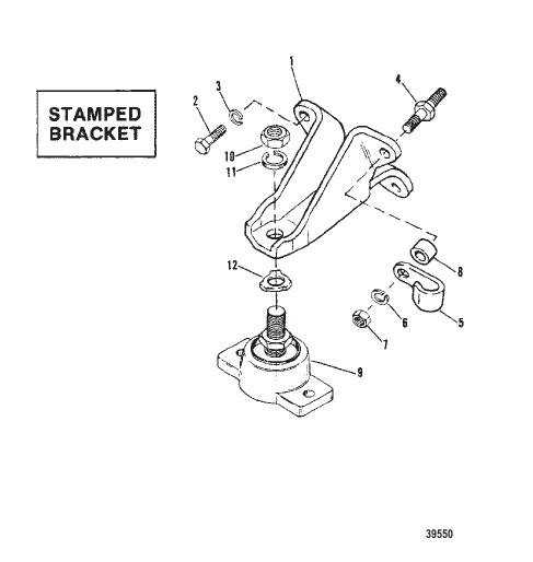 ENGINE MOUNTING (STAMPED BRACKET)