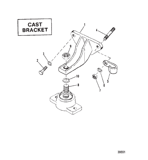 ENGINE MOUNTING (CAST BRACKET)