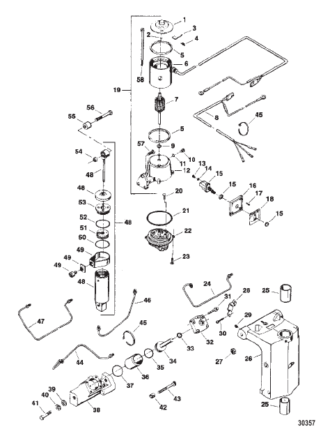 TRIM & TILT ASSY (F5H147/F5H147-1 & F5H148/F5H148-1)