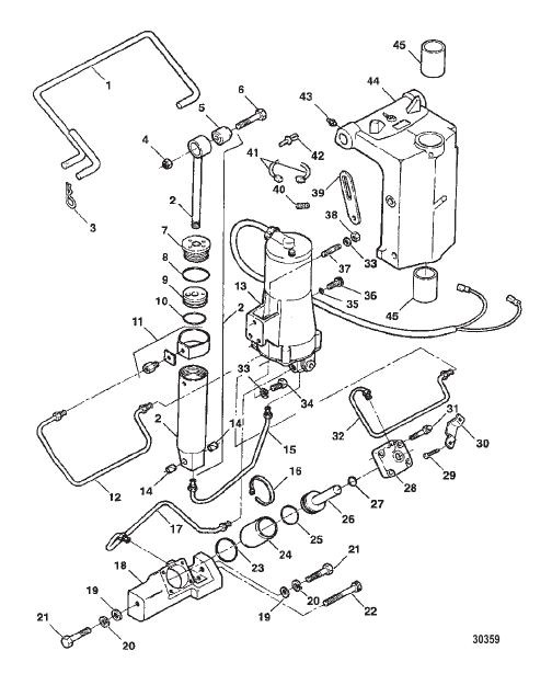 TRIM & TILT ASSEMBLY (F5H219)