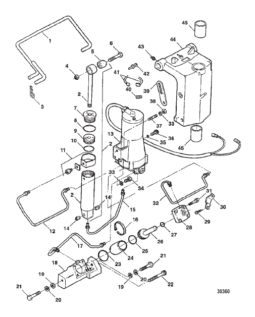 TRIM & TILT ASSEMBLY (F5H219-1)