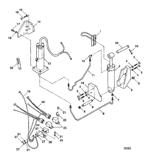 TRIM & TILT ASSEMBLY (F5H264)