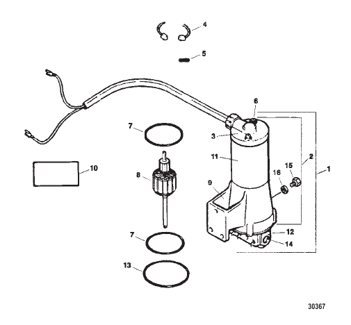 PUMP/MOTOR ASSEMBLY (F660541) (ID TAG # HYM-5001)