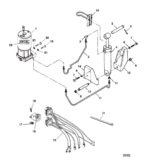 TRIM & TILT ASSEMBLY (832021A5)